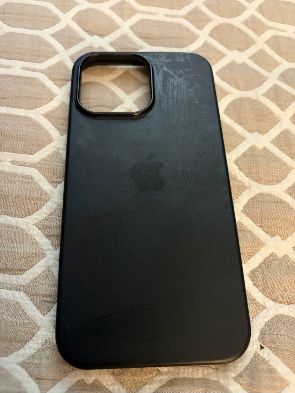 Apple 14 pro max  Black Silicone iPhone Case with Apple Logo